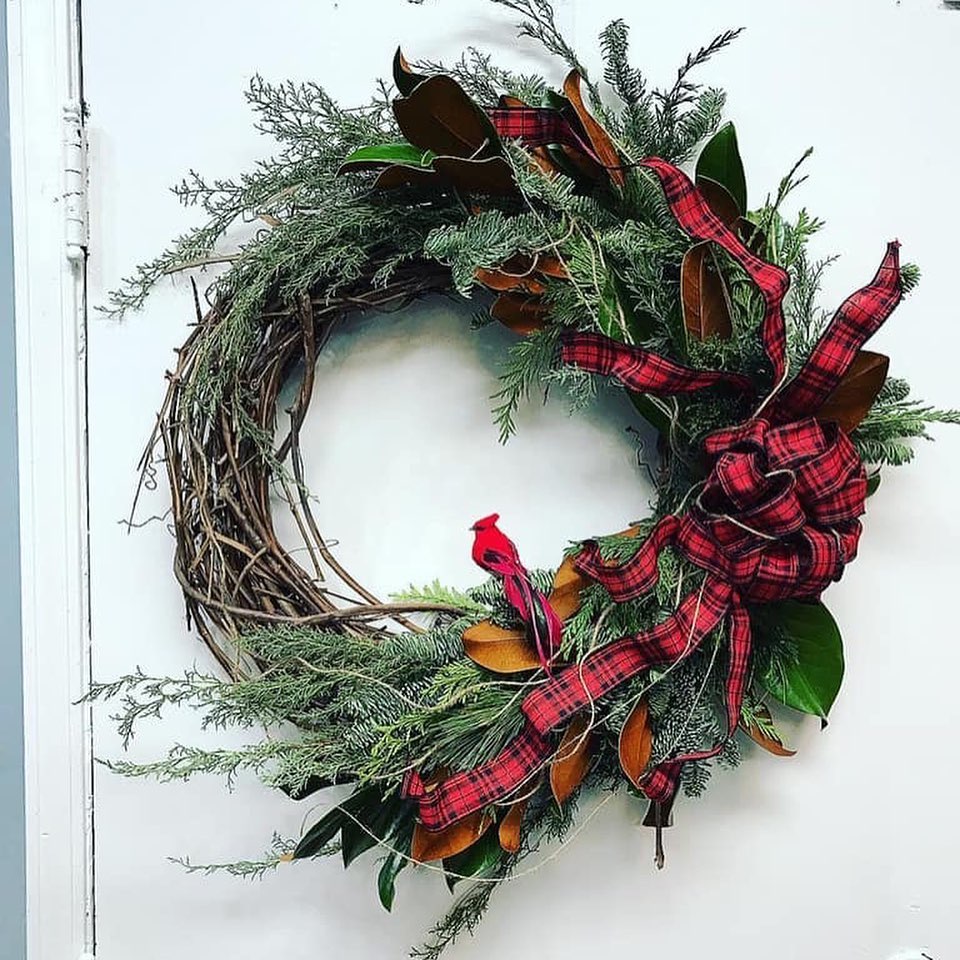 Winter Bliss Grapevine Wreath TK Floral Designs