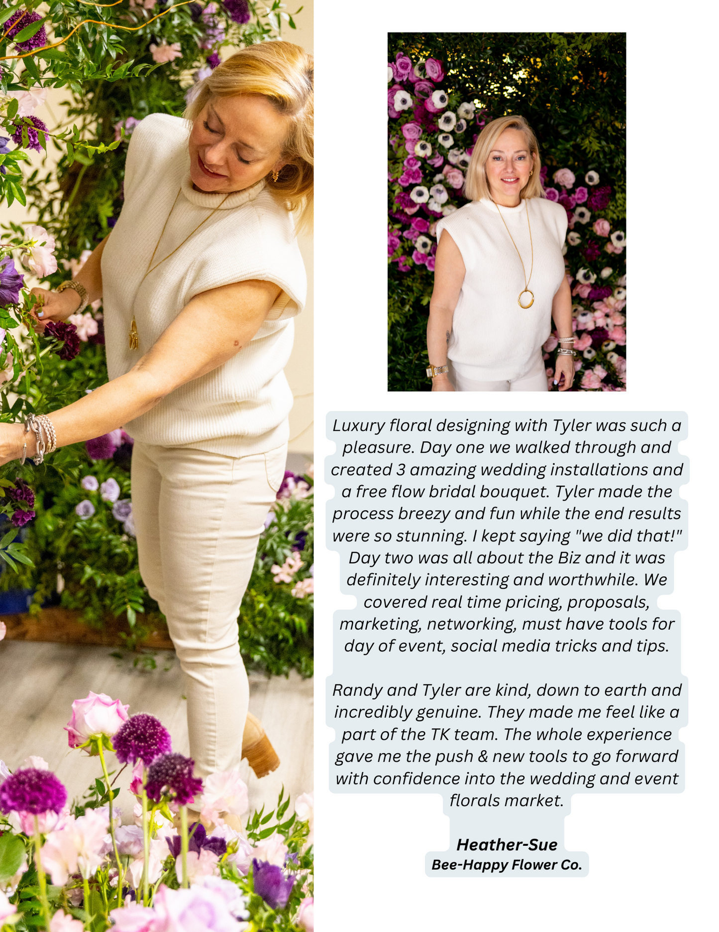 TK Floral Designs Mentorship Program- 3 Months Program